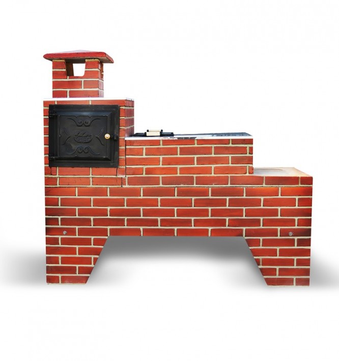 Fogão e Forno Conjunto 2x1 Tijolinho Cerâmica