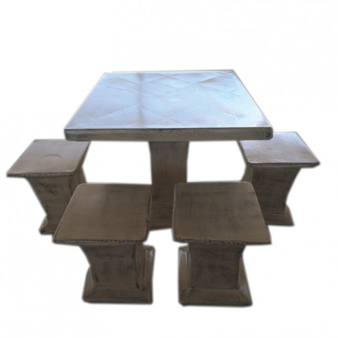 Mesa Quadrada Granitada